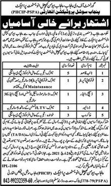 Punjab Social Protection Authority Jobs 2021 March